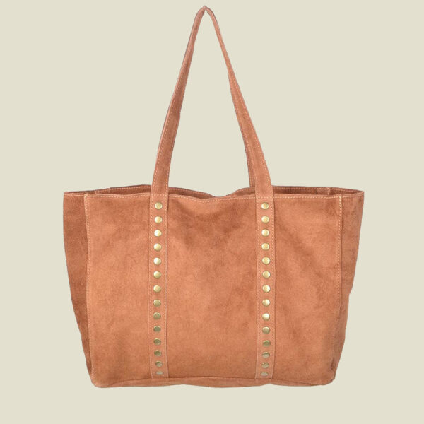 Roos Cadeaus - Suède shopper met studs