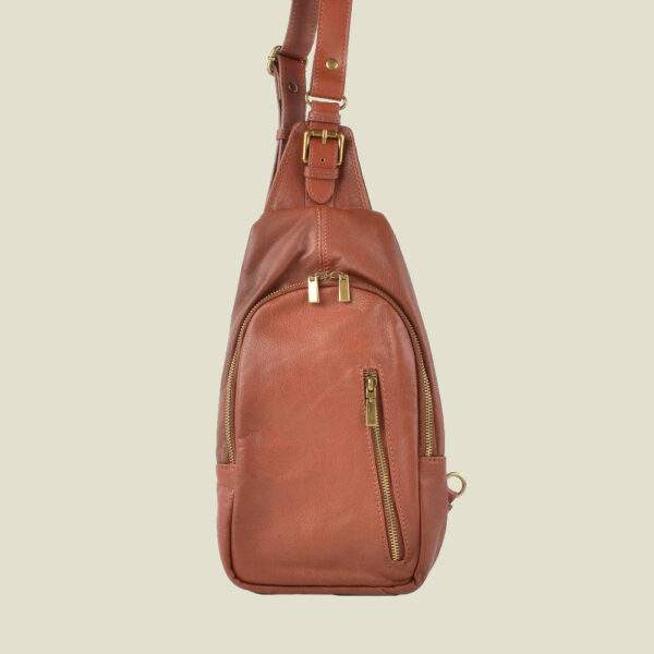 Stoere lederen rugtas en Crossbody - Roos Cadeaus