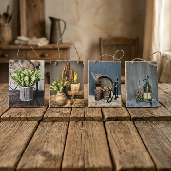 Roos Cadeaus - Decoratieve schilderijtjes op hout