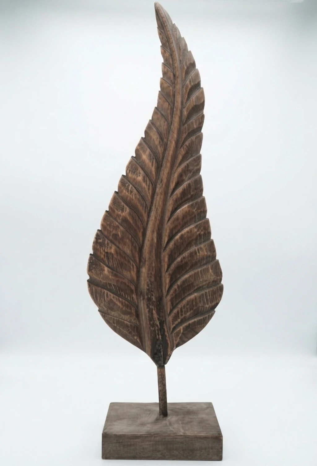 Luxe woonaccessoires - Sierlijke houten Blad Groot