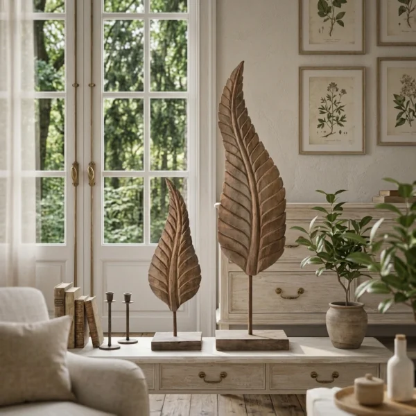 Luxe woonaccessoires - Sierlijke houten Blad