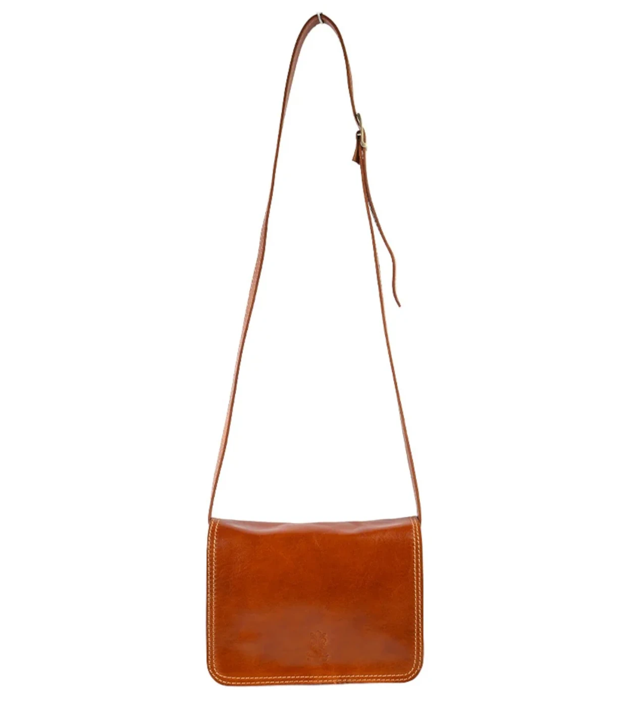 Klassieke en Tijdloze Vera Pelle Crossbody tas camel